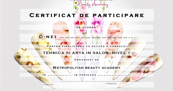 diploma curs pictura pe unghii nail art